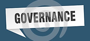 governance speech bubble.