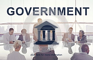 Government Administration Pillar Graphic Concept