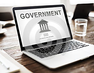 Government Administration Pillar Graphic Concept