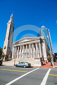 Government building in a city downtown