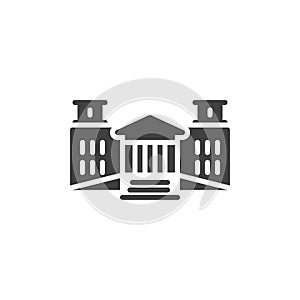 Government building vector icon