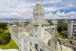 Government Buildings in Suva. Prime Minister of Fiji`s offices, High Court, Parliament of Fiji. Melanesia, Oceania, South Pacific.