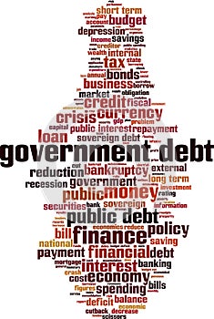 Government debt word cloud