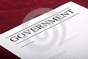 Government document photo