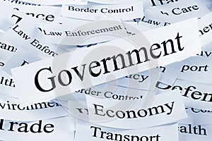 Government and Economy Concept