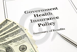 Government Health Insurance Policy and Cash