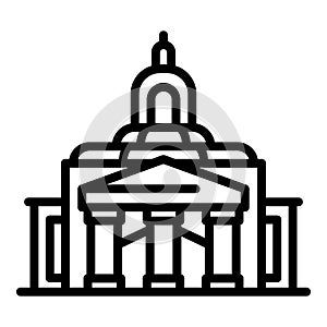 Government icon, outline style