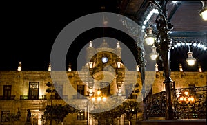 Government Palace Guadalajara Mexico at Night photo
