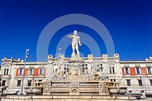 Government palace with Neptune fountain in Messina