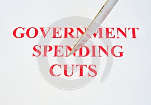 Government spending cuts.