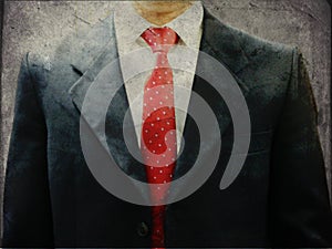 government taxes Abstract metaphor conecept of a man in suit