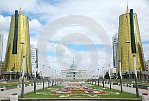 The governmental complex in Astana