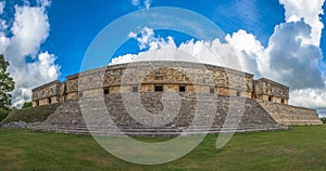 The Governor`s Palace in an ancient Maya city of Uxmal, Yucatan