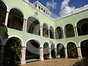 Governor's Palace Courtyard in Merida photo