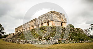 Governor`s Palace, Uxmal Ancient Maya city, Yucatan, Mexico photo