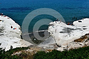 Governos Beach in Cyprus in the summer time is visited by all people and families