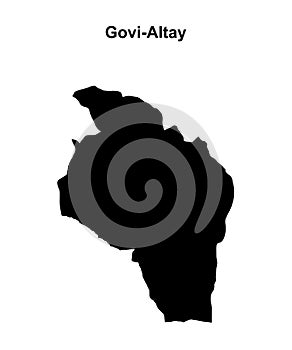 Govi-Altay outline map
