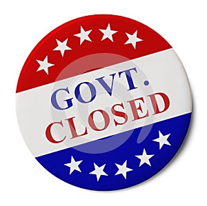 Govt. Closed Campaign Button