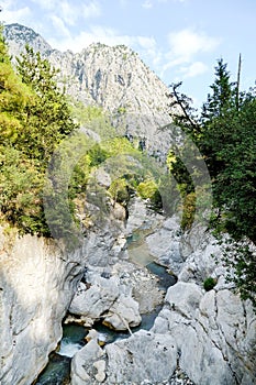 Goynuk canyon in turkey, beautiful nature near the city of kemer