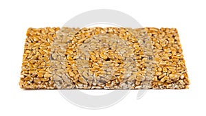 Gozinaki from sunflower seeds isolated on white background