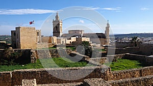 Gozo Cathedral (Citadella) at Gozo Island Malta