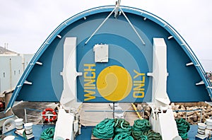 Gozo ferry loading at Cirkewwa, Malta