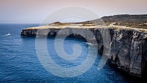 Gozo Malta cliffs sea coastline