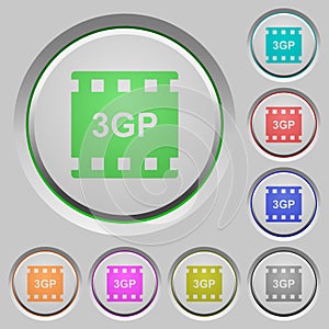 3gp movie format push buttons
