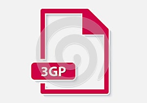 3gp video file icon