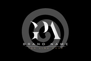 GPA abstract letter logo design