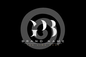 GPB abstract letter logo design