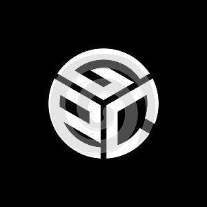 GPC letter logo design on black background. GPC creative initials letter logo concept. GPC letter design