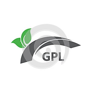 GPL letter logo design on white background. Creative modern GPL letter logo design. Vector design