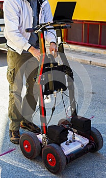 GPR is a noninvasive method used in geophysics photo