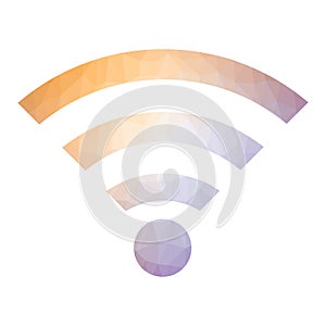 GPRS Logo. Radio Wave Icon. Wireless Network Symbol Isolated on White Background. Mobile Concept