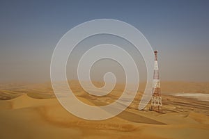 GPS base station in a desert