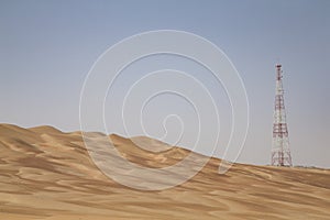 GPS base station in a desert