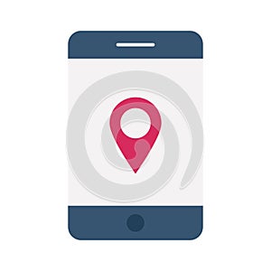 Gps device Line vector icon which can easily modify or edit