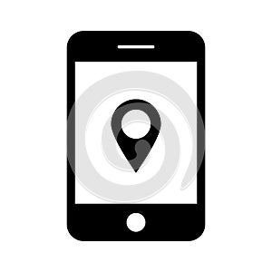 Gps device Line vector icon which can easily modify or edit