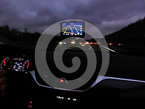 GPS or Global Positioning System car navigation device