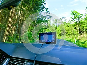 GPS or Global Positioning System car navigation device