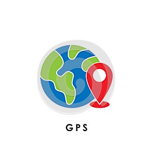 GPS. Global Positioning System. GPS icon. GPS vector. GPS icon vector. GPS logo. GPS symbol