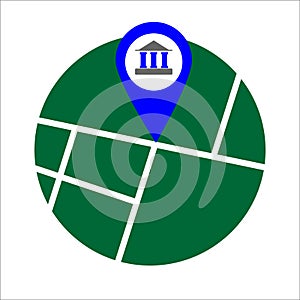 Gps glyph flat vector icon