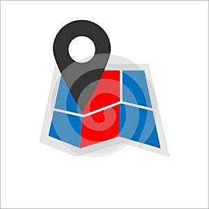 Gps glyph flat vector icon