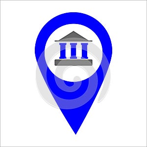 Gps glyph flat vector icon