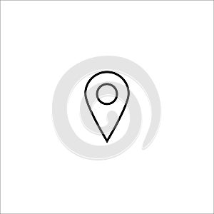 Gps glyph flat vector icon