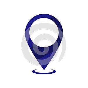 GPS icon vector logo design. Map pointer icon. Pin location symbol