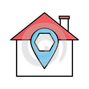 Gps Line vector icon which can easily modify or edit