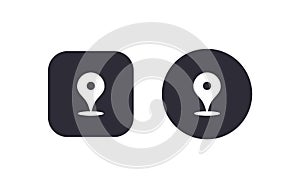 Gps location icon button vector illustration scalable vector design