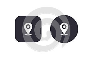 Gps location icon button vector illustration scalable vector design